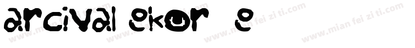Parcival Dekor DB Re字体转换